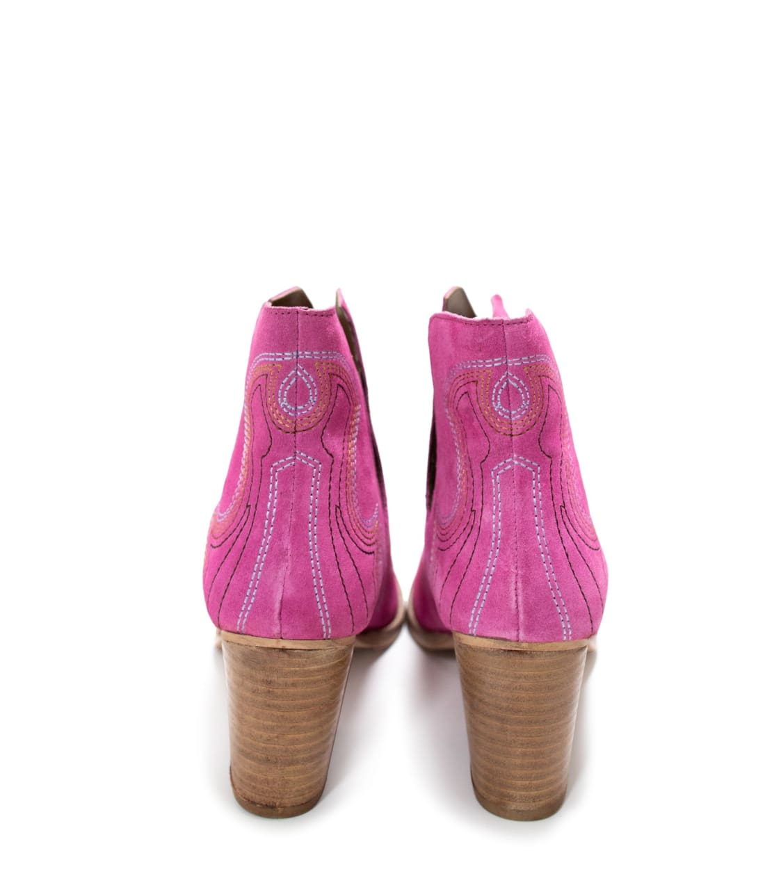 Genuine Suede Journee Ankle Boots in Magenta | boots