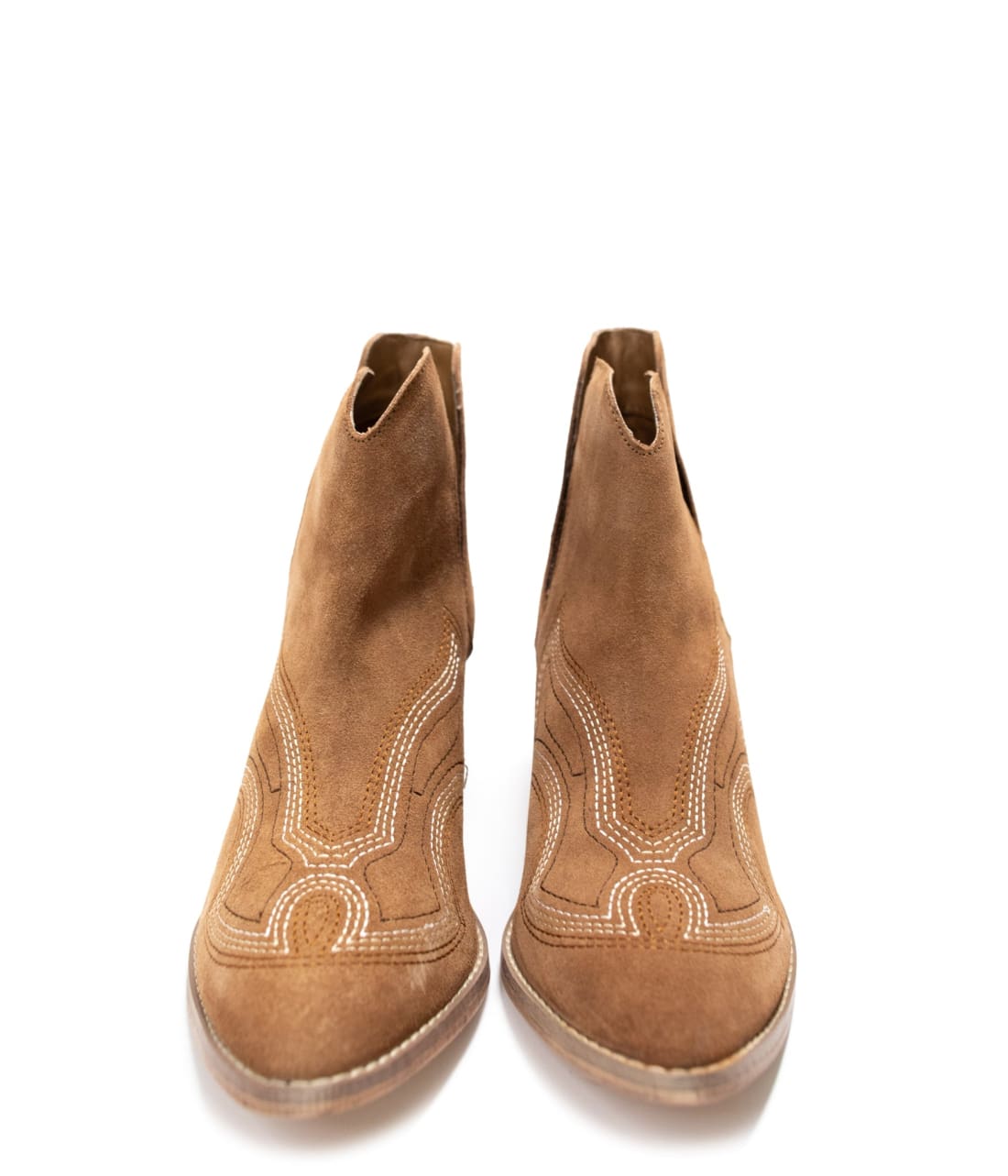 Genuine Suede Journee Ankle Boots in Tan | boots