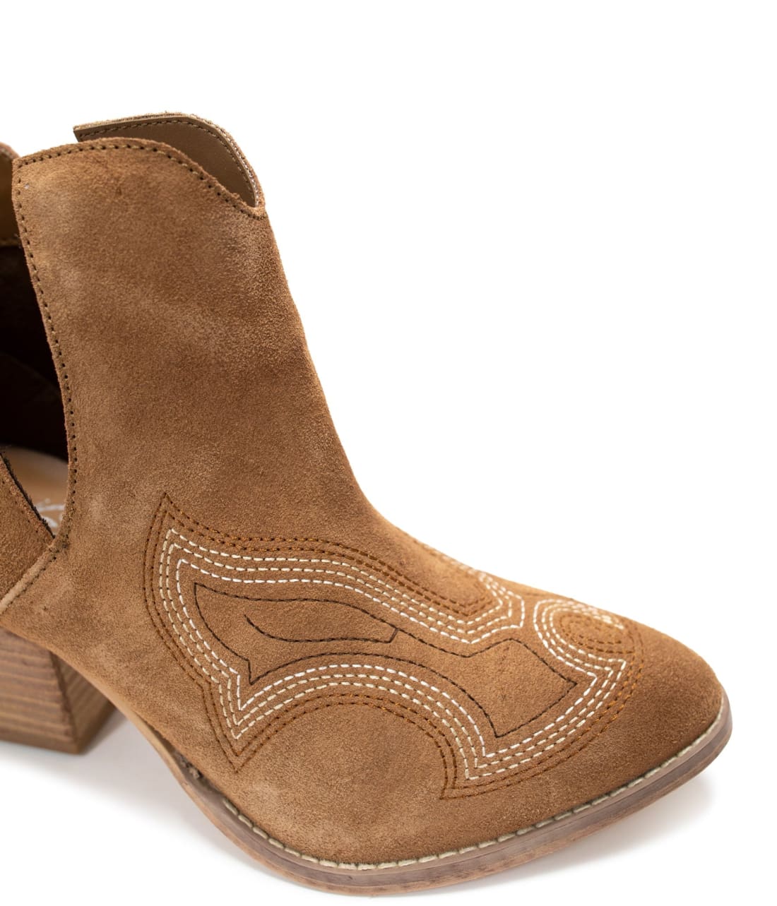 Genuine Suede Journee Ankle Boots in Tan | boots