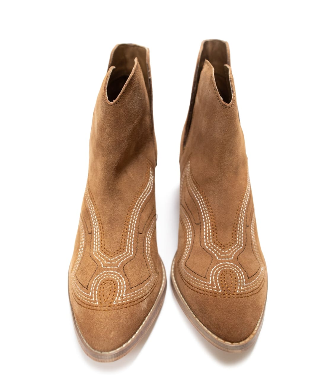 Genuine Suede Journee Ankle Boots in Tan | boots