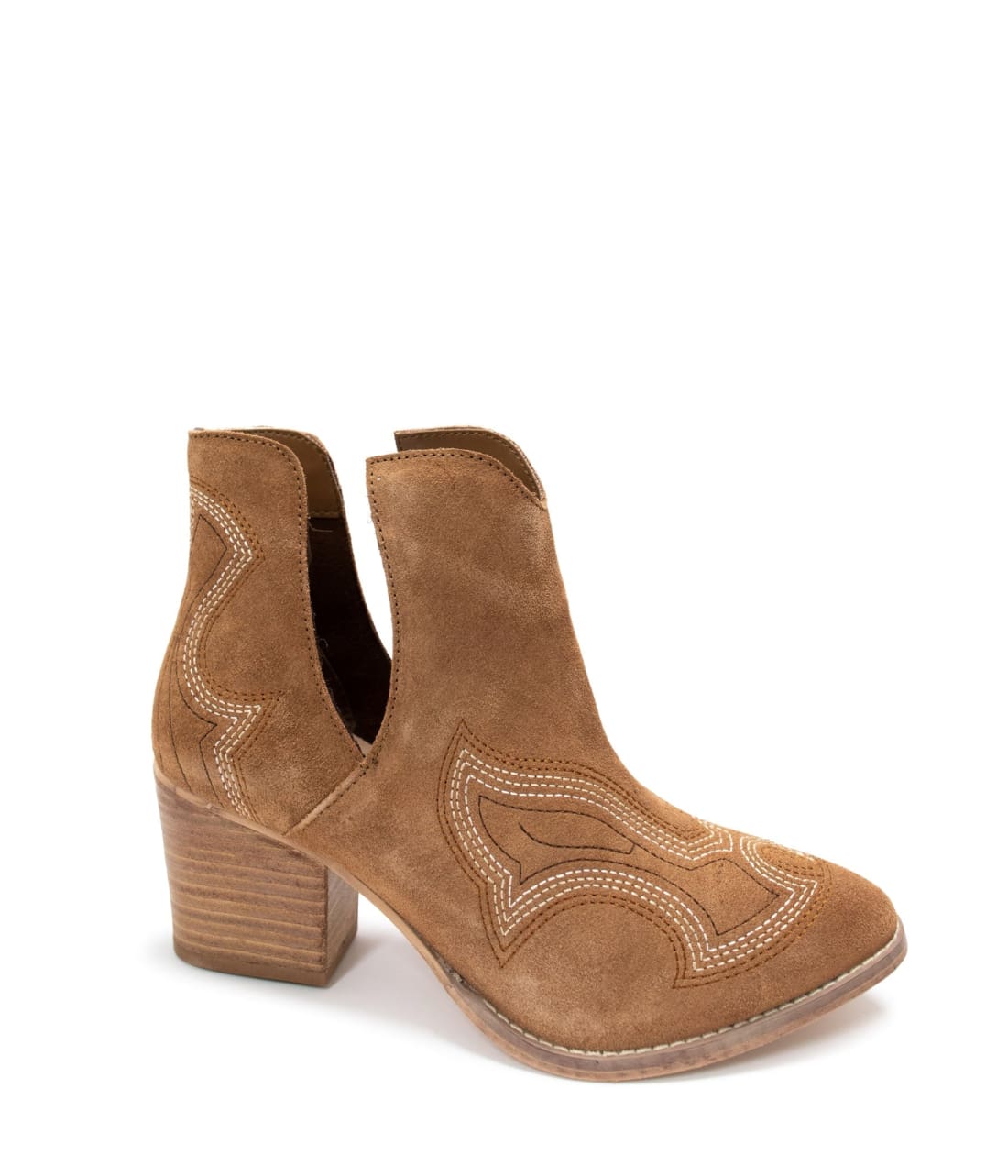 Genuine Suede Journee Ankle Boots in Tan | boots