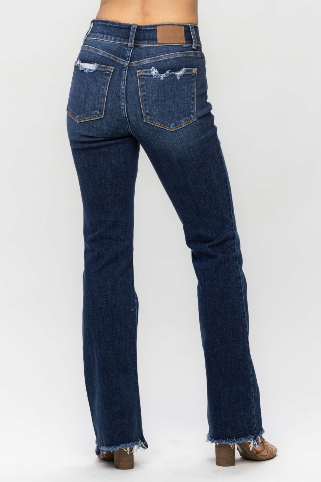 Judy Blue Full Size Frayed Hem Bootcut Jeans | Women’s Jeans