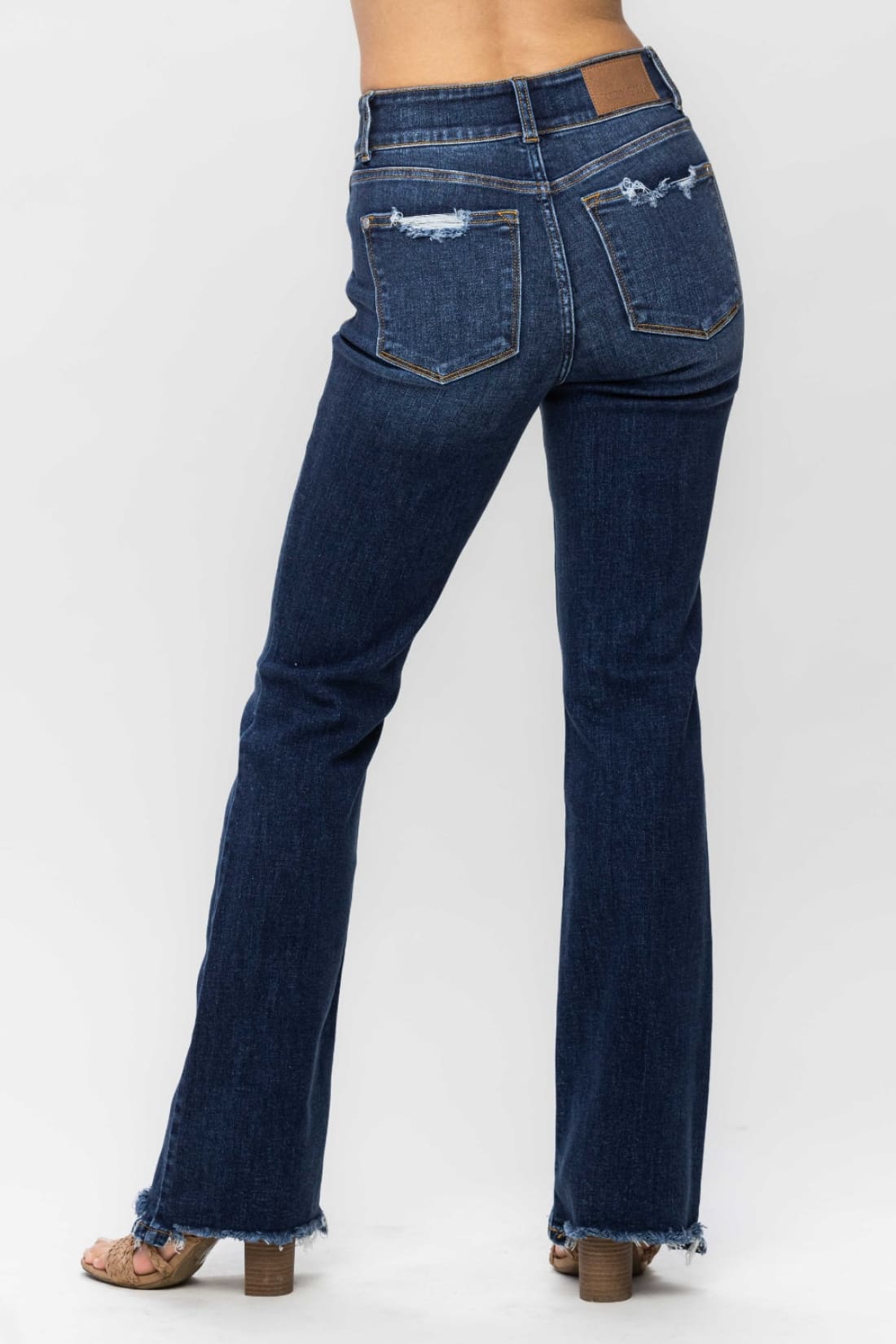 Judy Blue Full Size Frayed Hem Bootcut Jeans | Women’s Jeans