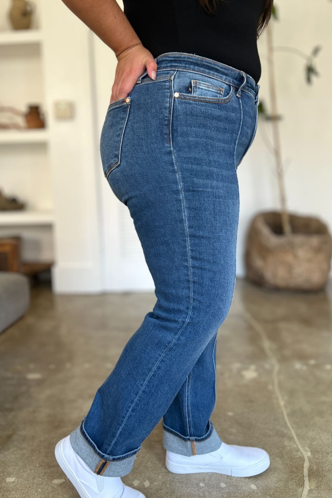 Judy Blue High Waist Front Seam Straight Jeans | Women’s Jeans