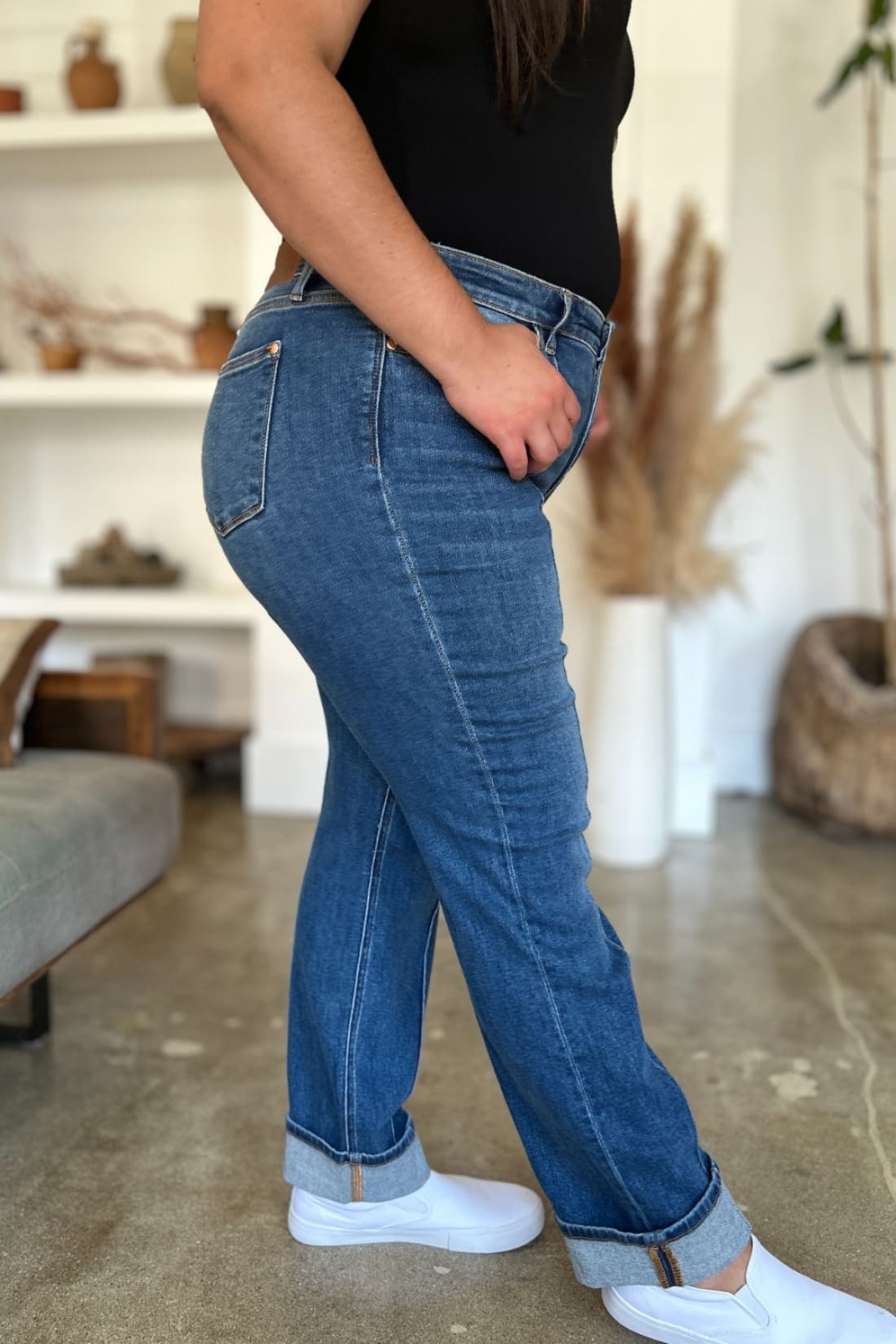 Judy Blue High Waist Front Seam Straight Jeans | Women’s Jeans