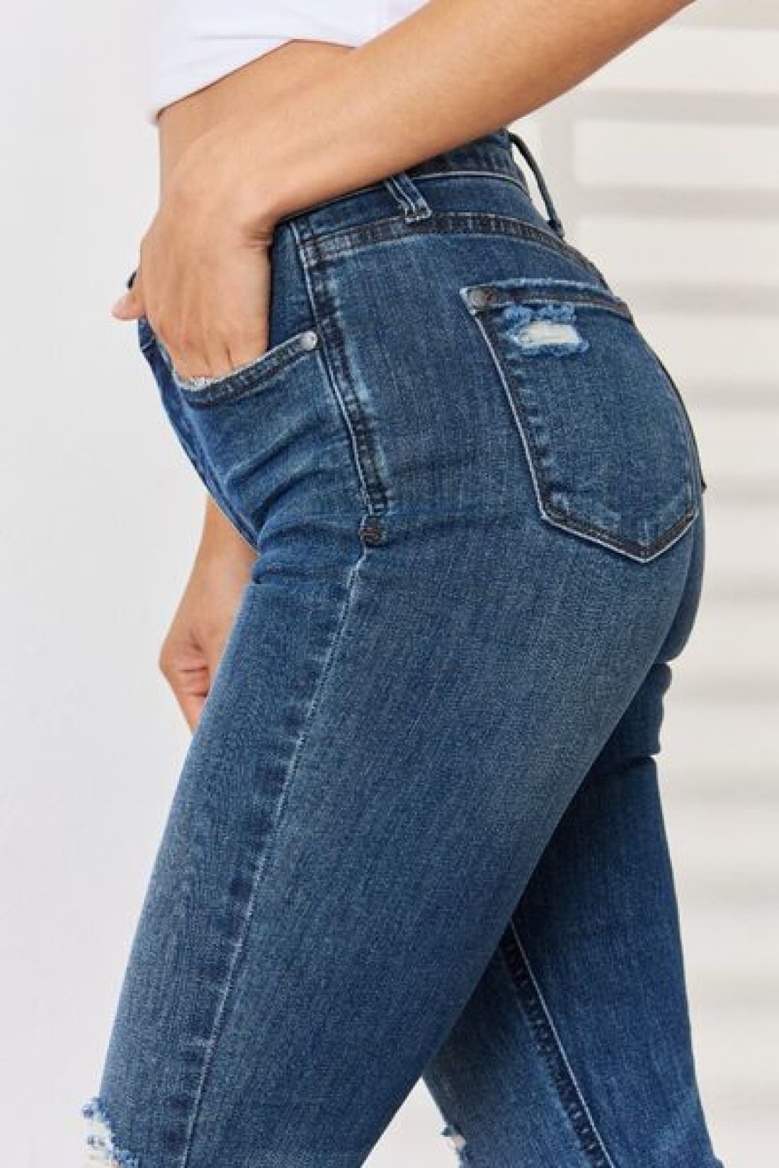 Judy Blue High Waist Distressed Slim Jeans | Women’s Jeans