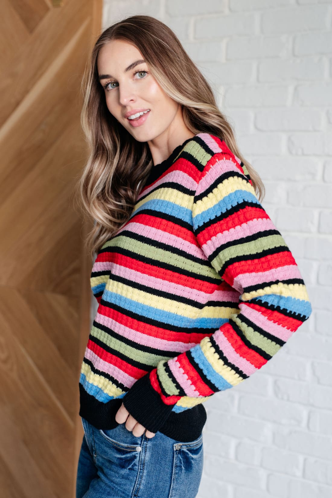 Keep Dreaming Striped Sweater | Sweaters & Cardigans