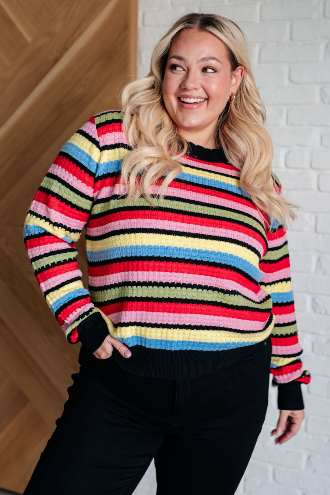 Keep Dreaming Striped Sweater | Sweaters & Cardigans