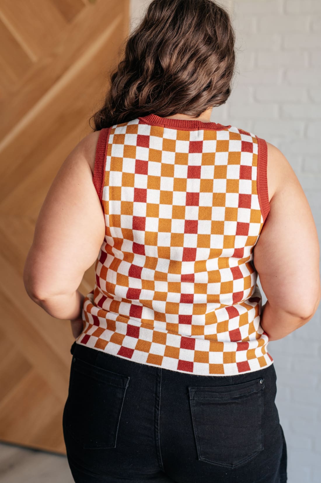 Keeping Score Checkered Tank | Tops