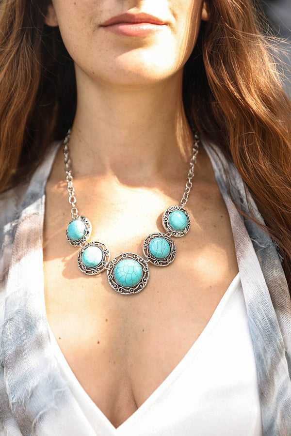 La Floraison Turquoise Necklace | Necklace