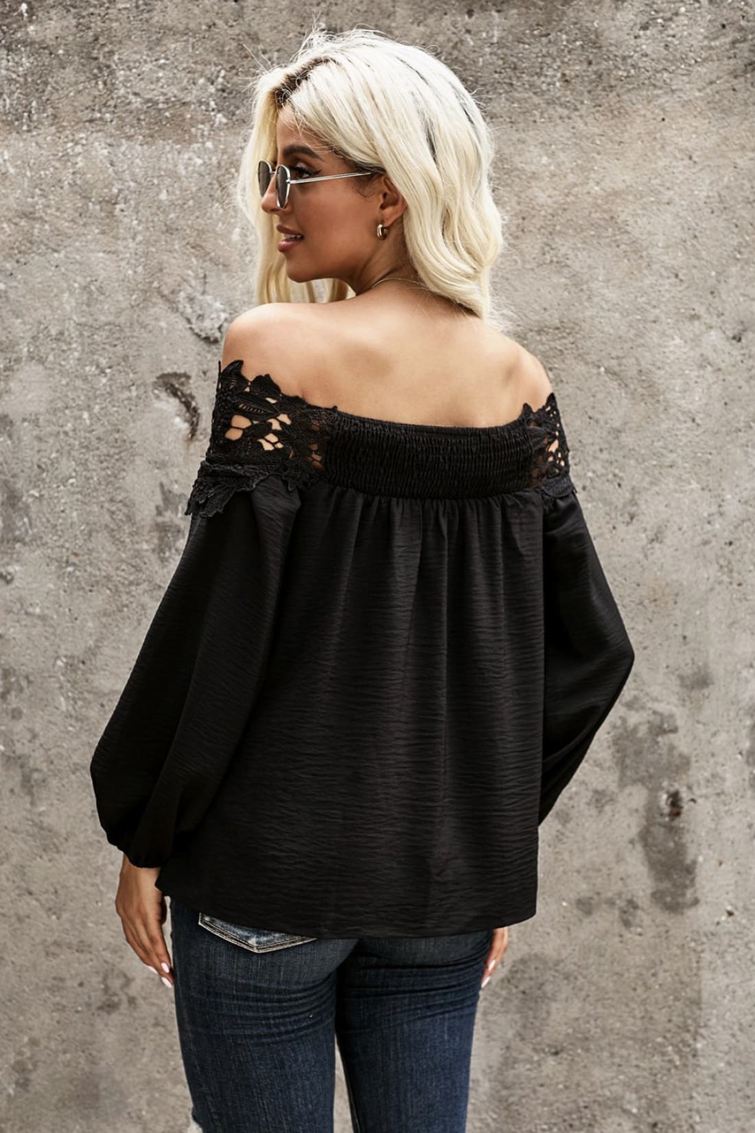 Lace Off Shoulder Top | Blouses & Shirts