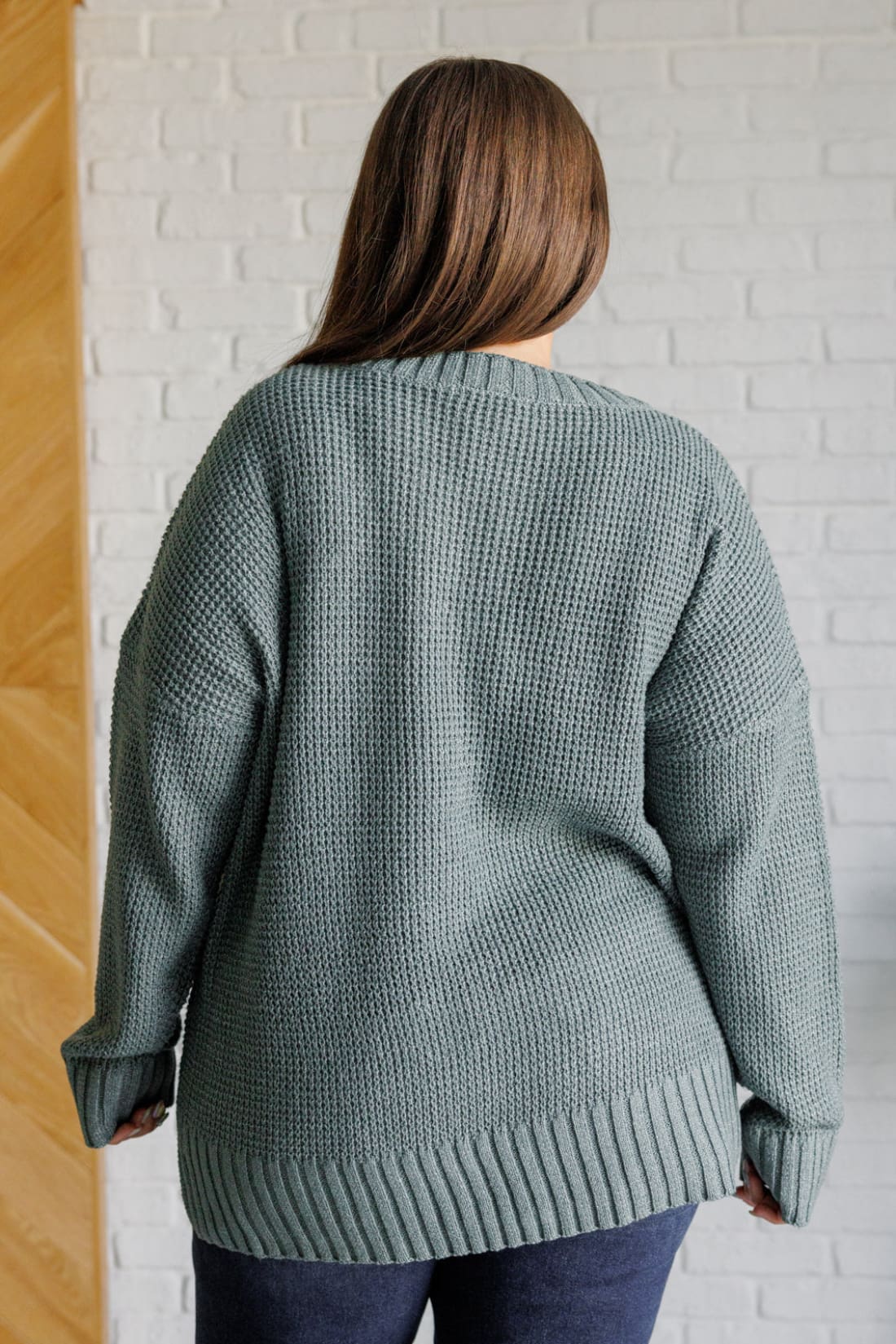 Lakeside View Drop Shoulder Sweater in Sage | Sweaters & Cardigans