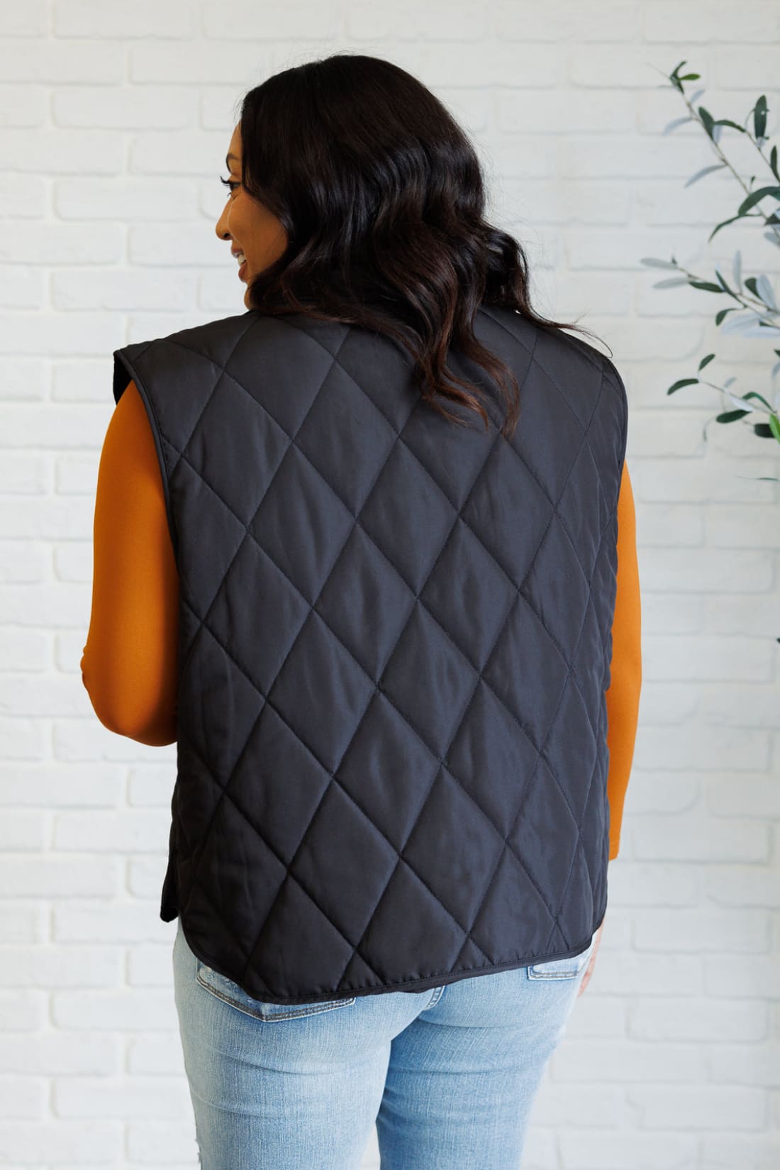 Layering Queen Quilted Puffer Vest in Black | Layers