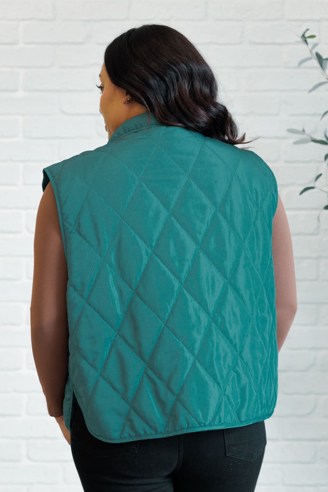 Layering Queen Quilted Puffer Vest in Hunter Green | Layers