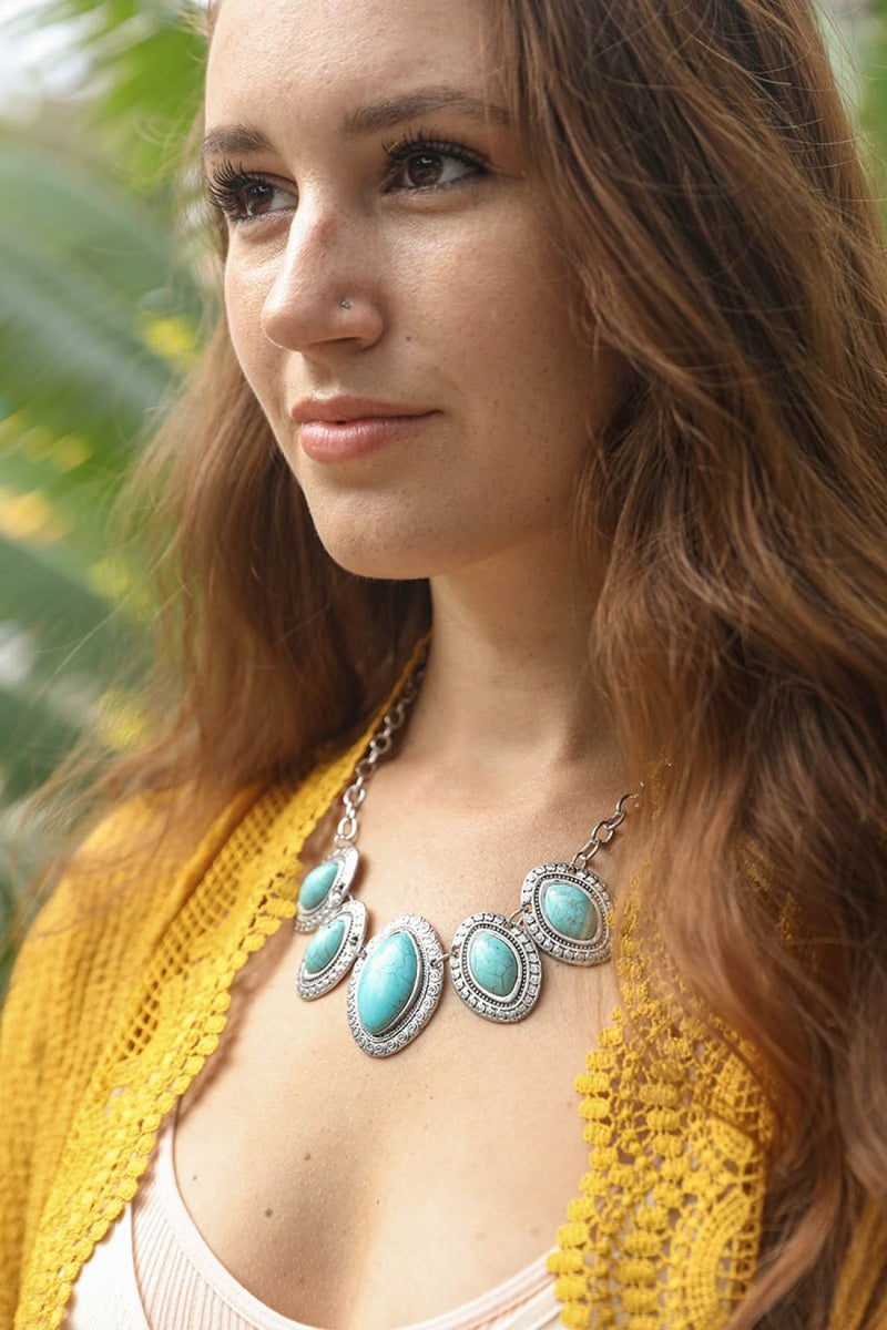 Leaflet Turquoise Necklace | Necklace