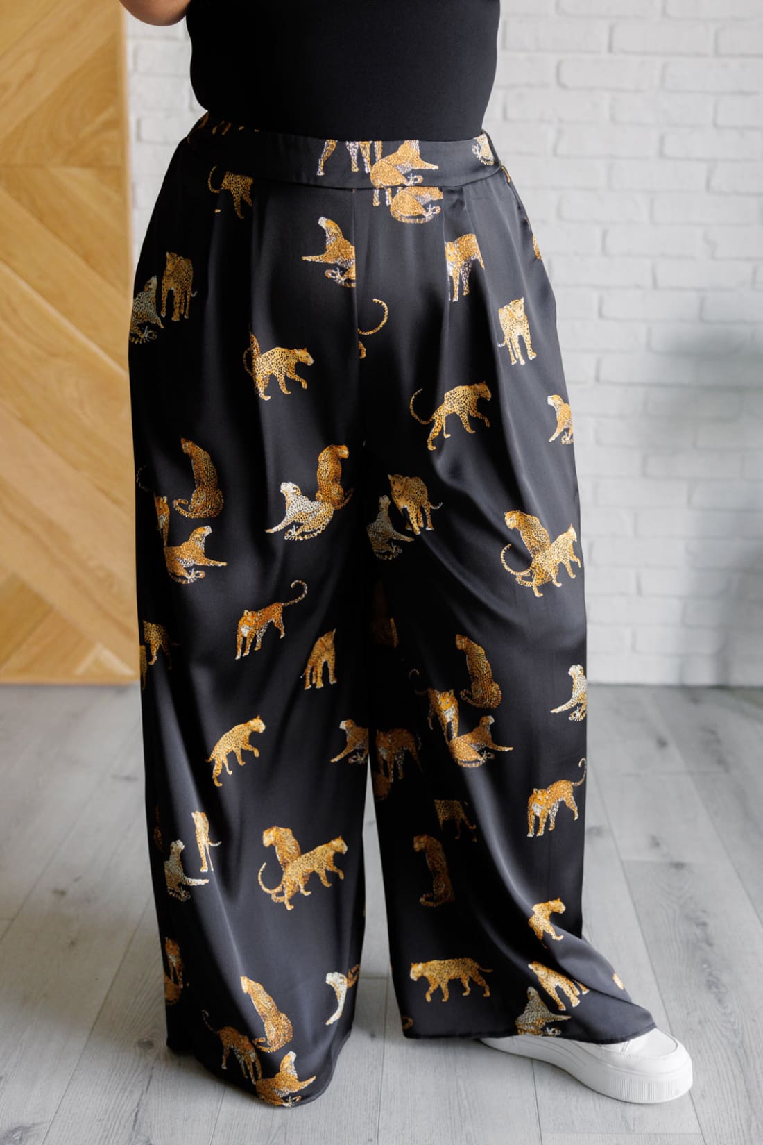 Legendary in Leopard Satin Wide Leg Pants | Pants