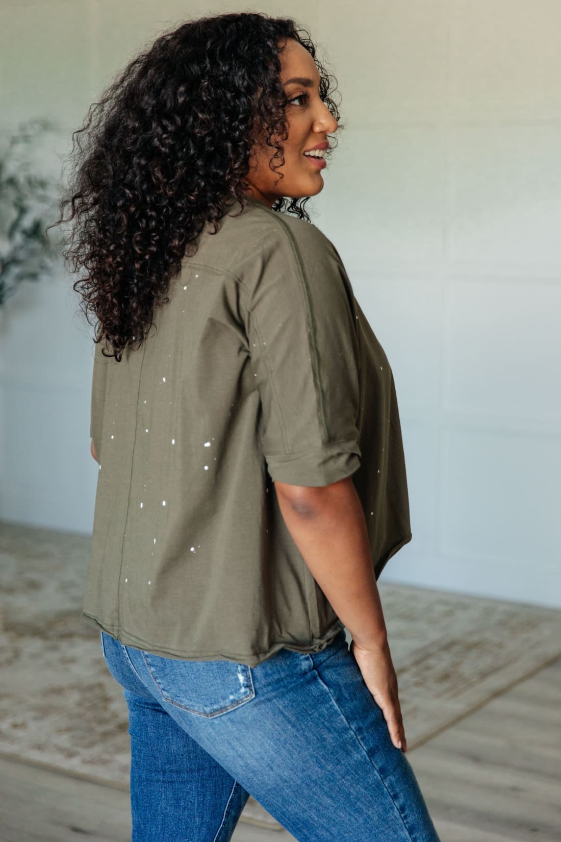 Less Than Stressed Asymmetrical Distressed Top | Tops