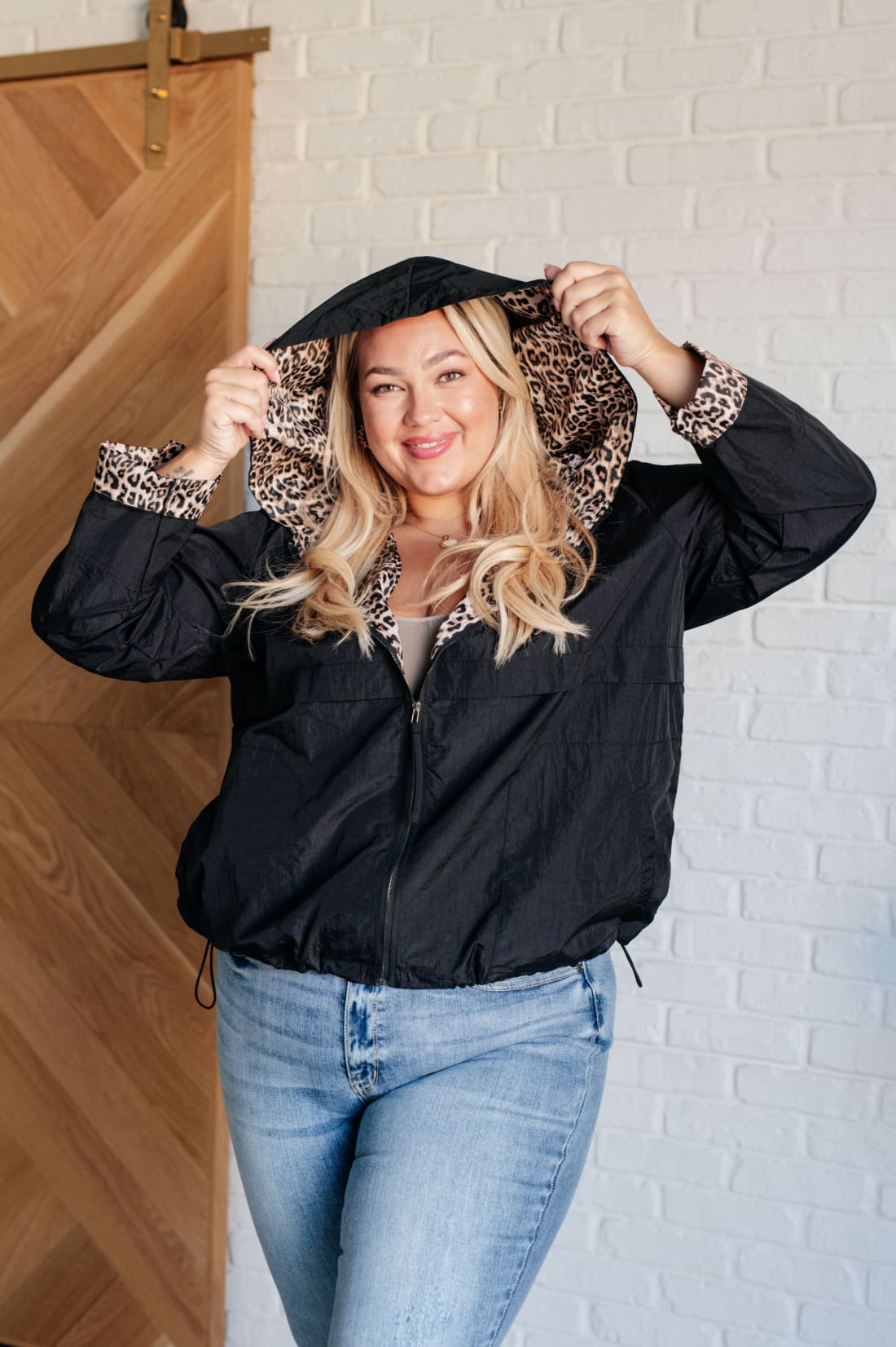 Let’s Get Wild Hooded Leopard Print Windbreaker Jacket | Jackets & Coats