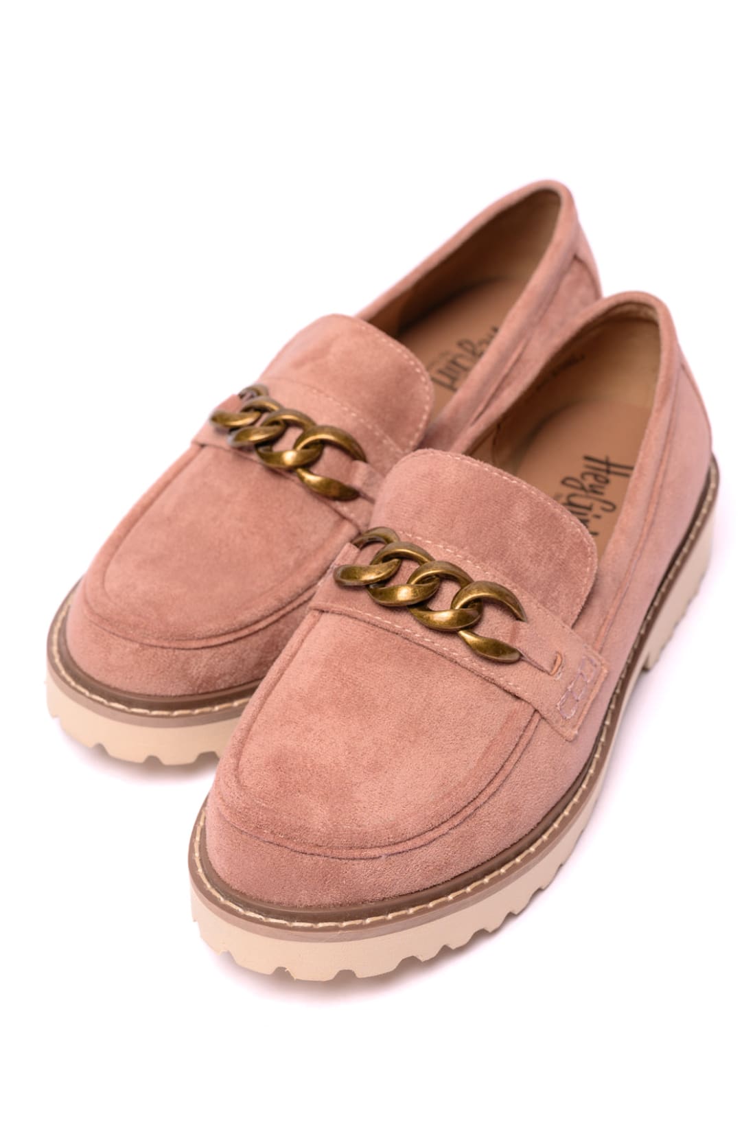 Literally Loafers in Blush Faux Suede | Womens