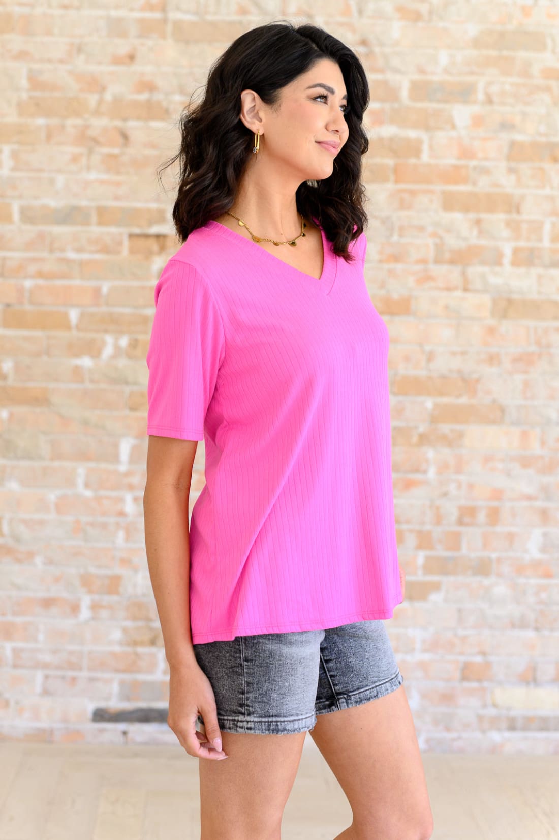 Lonesome Valley V-Neck Ribbed Top | Tops