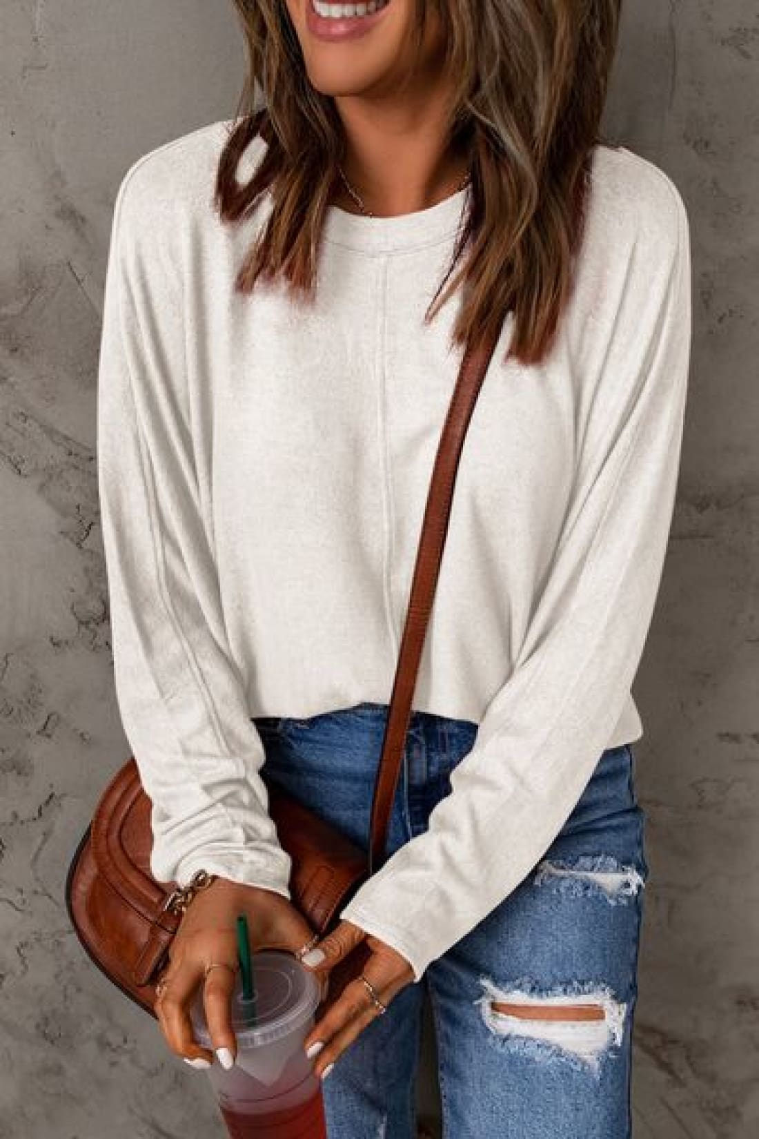 Long Sleeve Oversized Layering Tee | Long Sleeve Tops