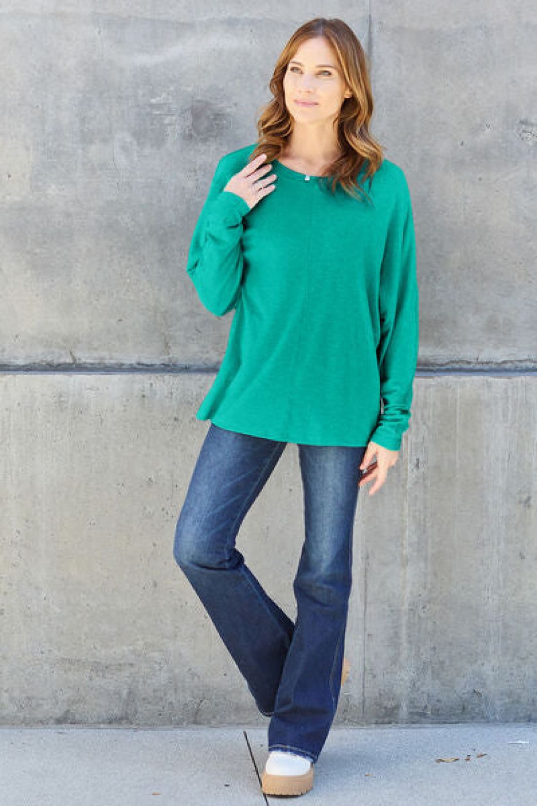 Long Sleeve Oversized Layering Tee | Long Sleeve Tops