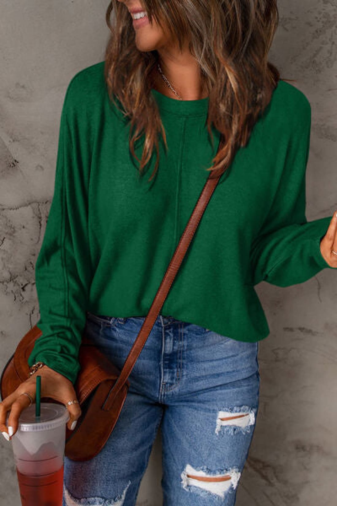 Long Sleeve Oversized Layering Tee | Long Sleeve Tops