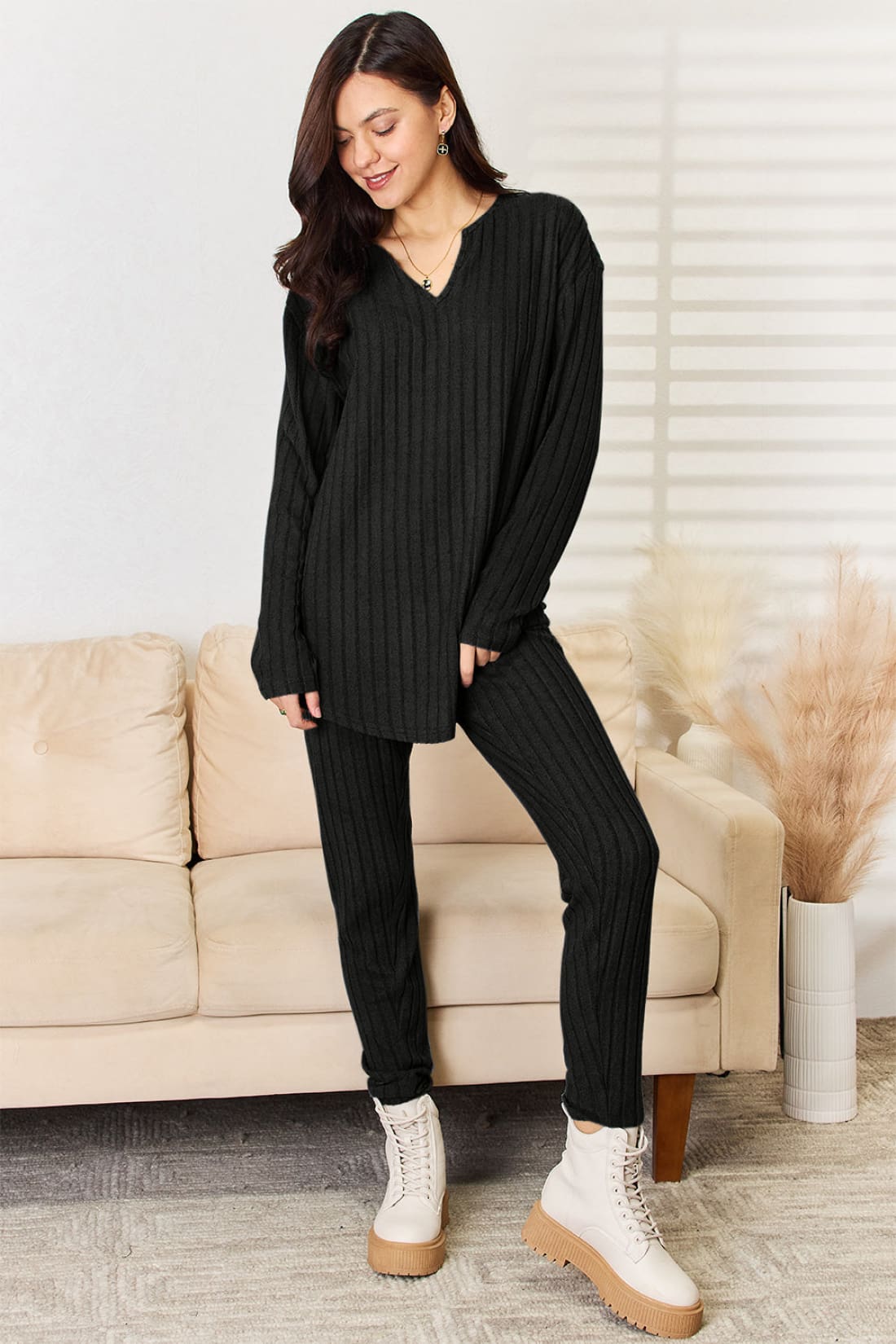 Long Sleeve Top and Pants Set