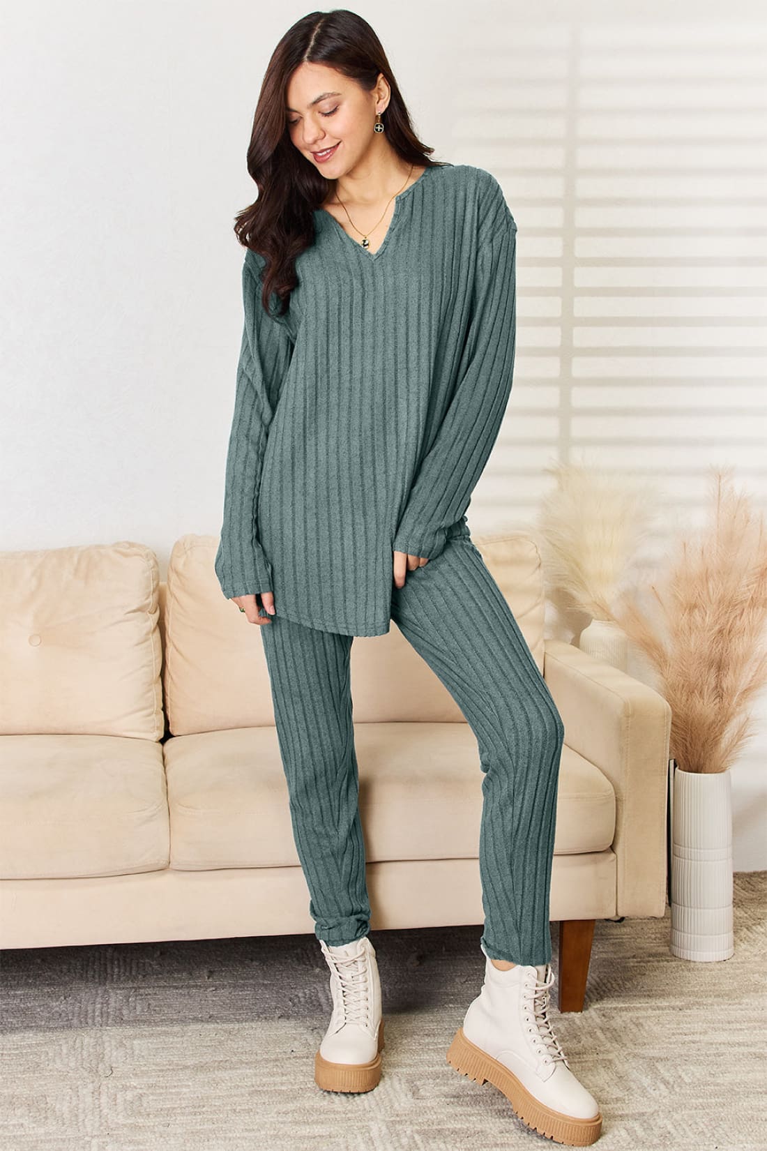 Long Sleeve Top and Pants Set