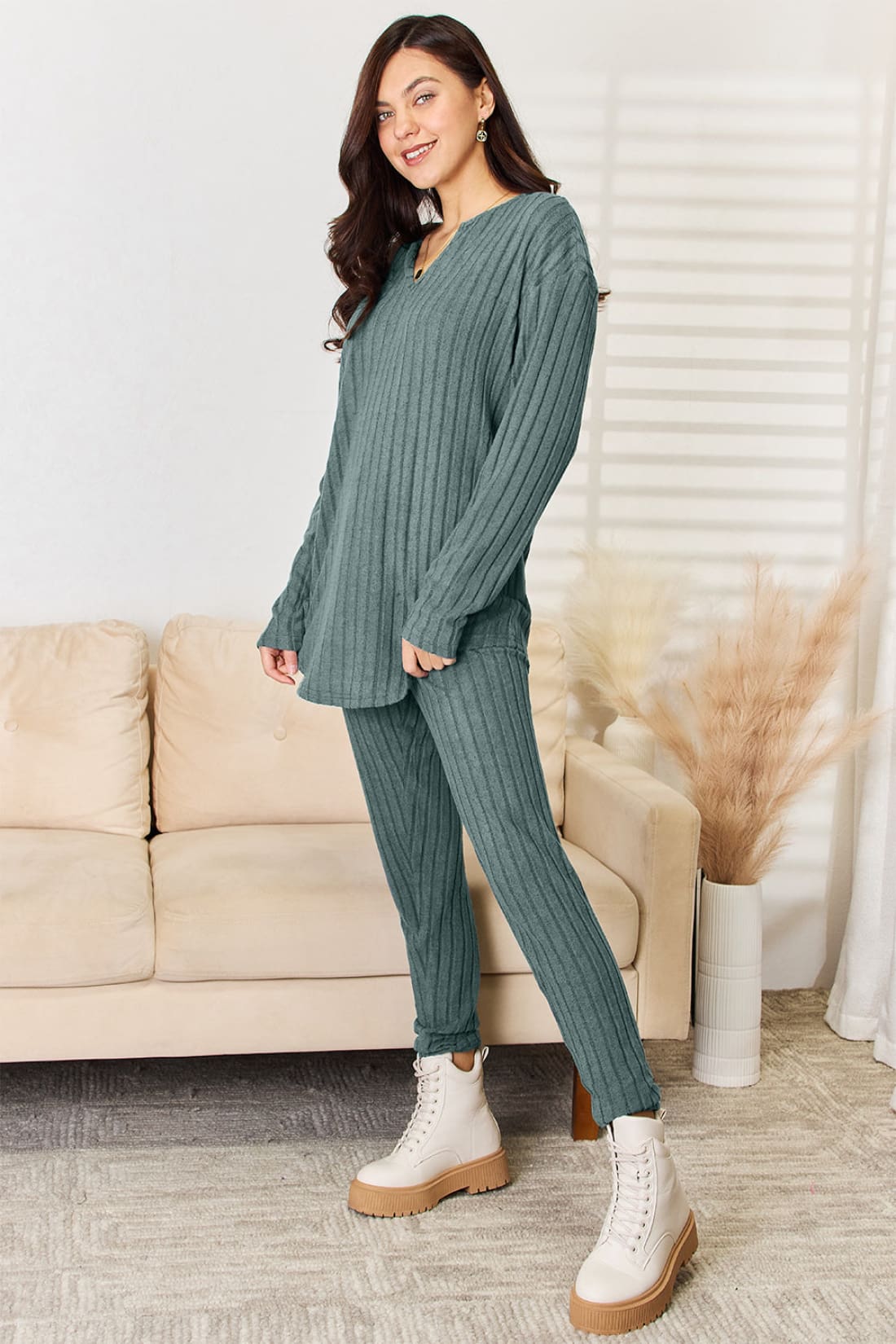 Long Sleeve Top and Pants Set