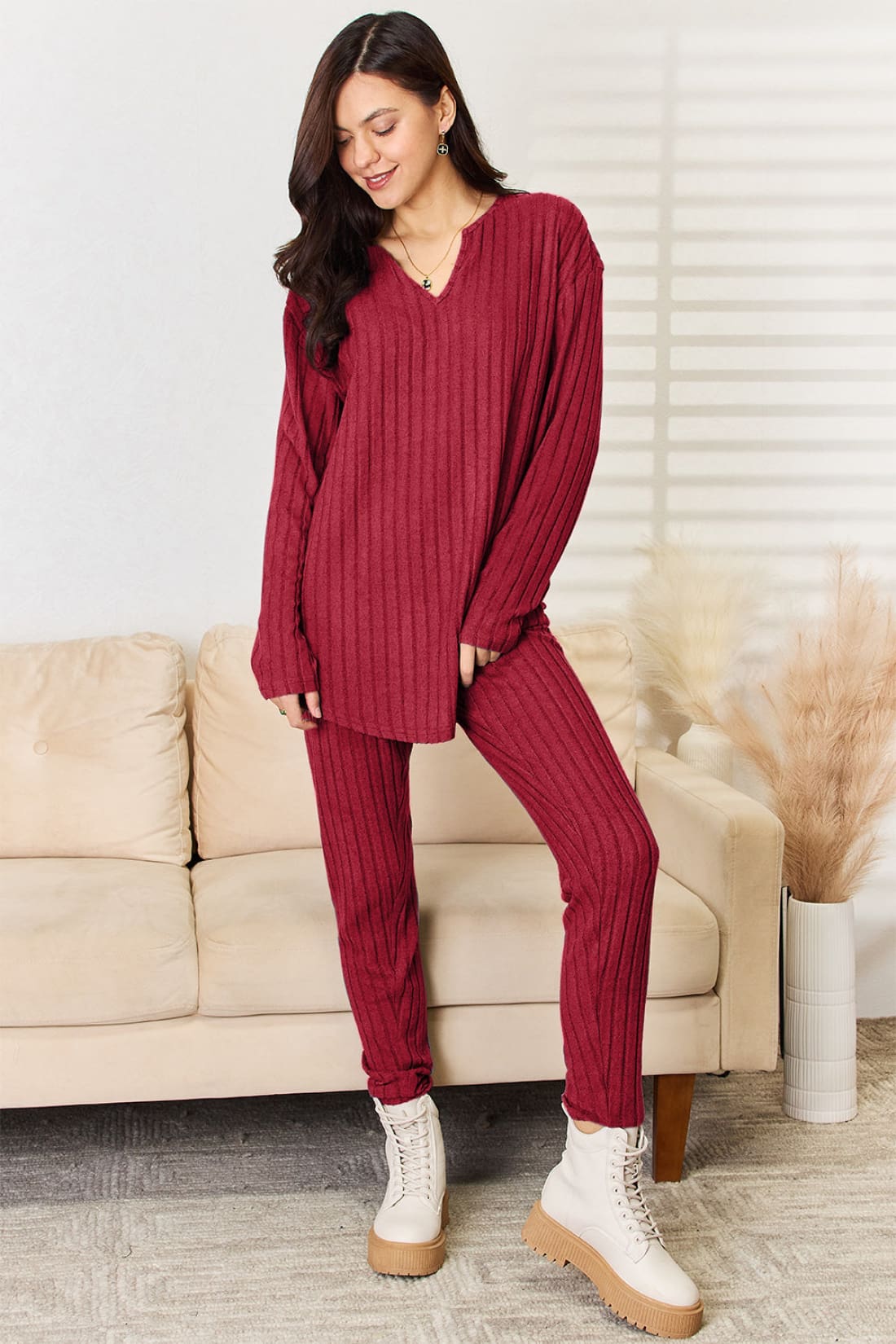 Long Sleeve Top and Pants Set