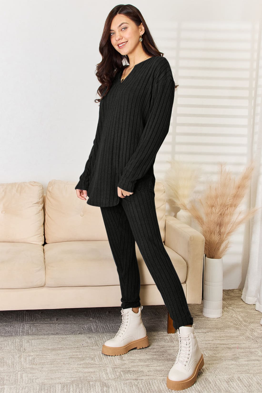 Long Sleeve Top and Pants Set