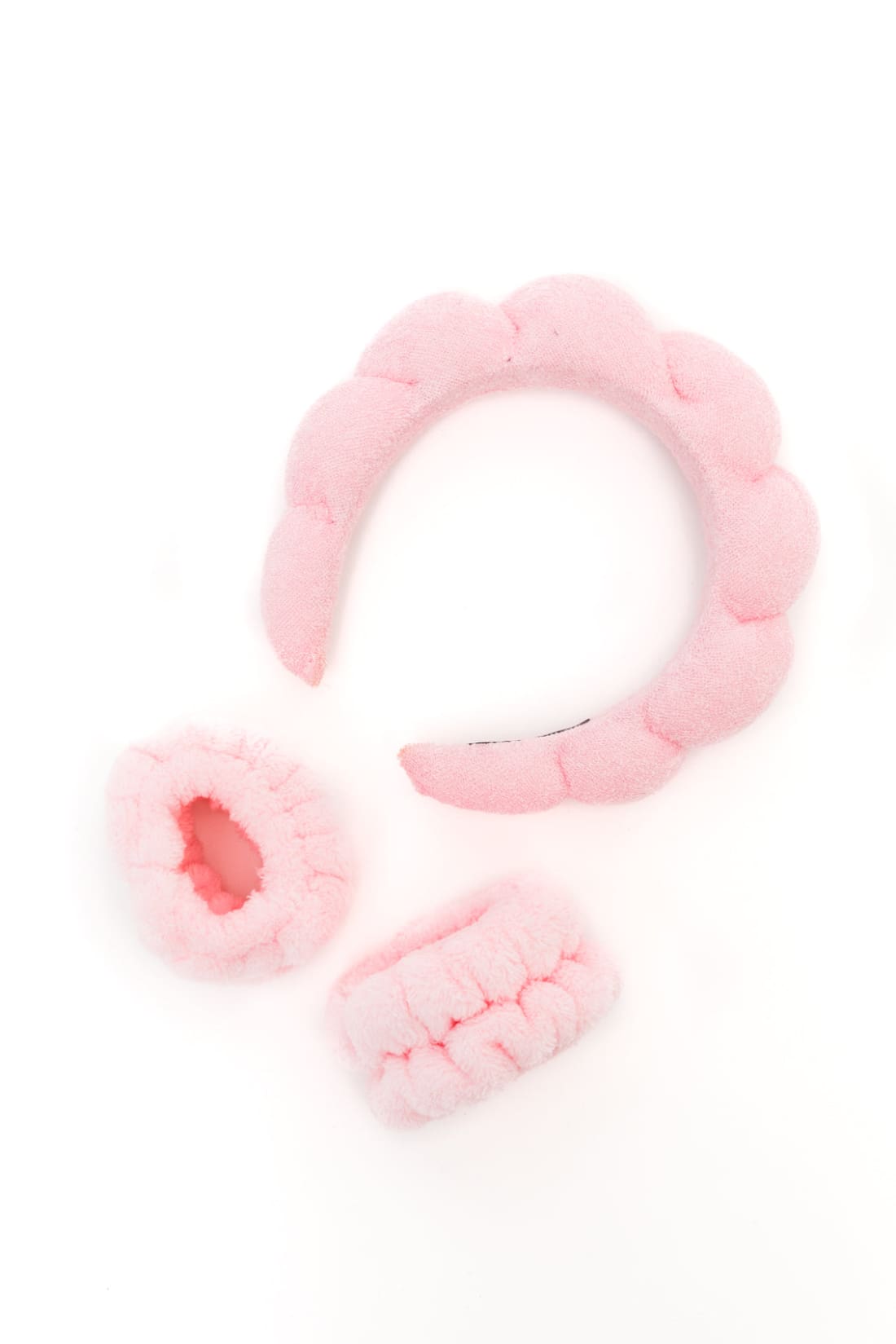 Lost in the Moment Headband and Wristband Set in Pink | Accessories