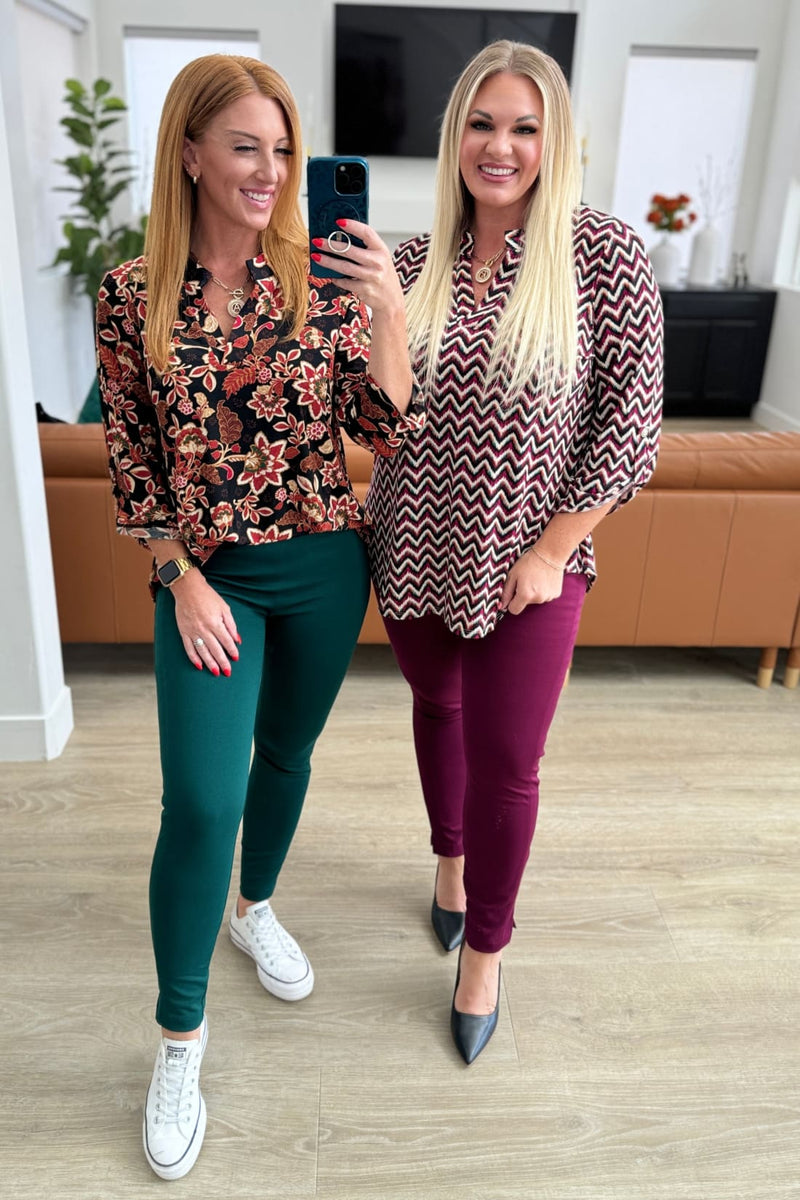 Magic Skinny 28’’ Pants in Hunter Green