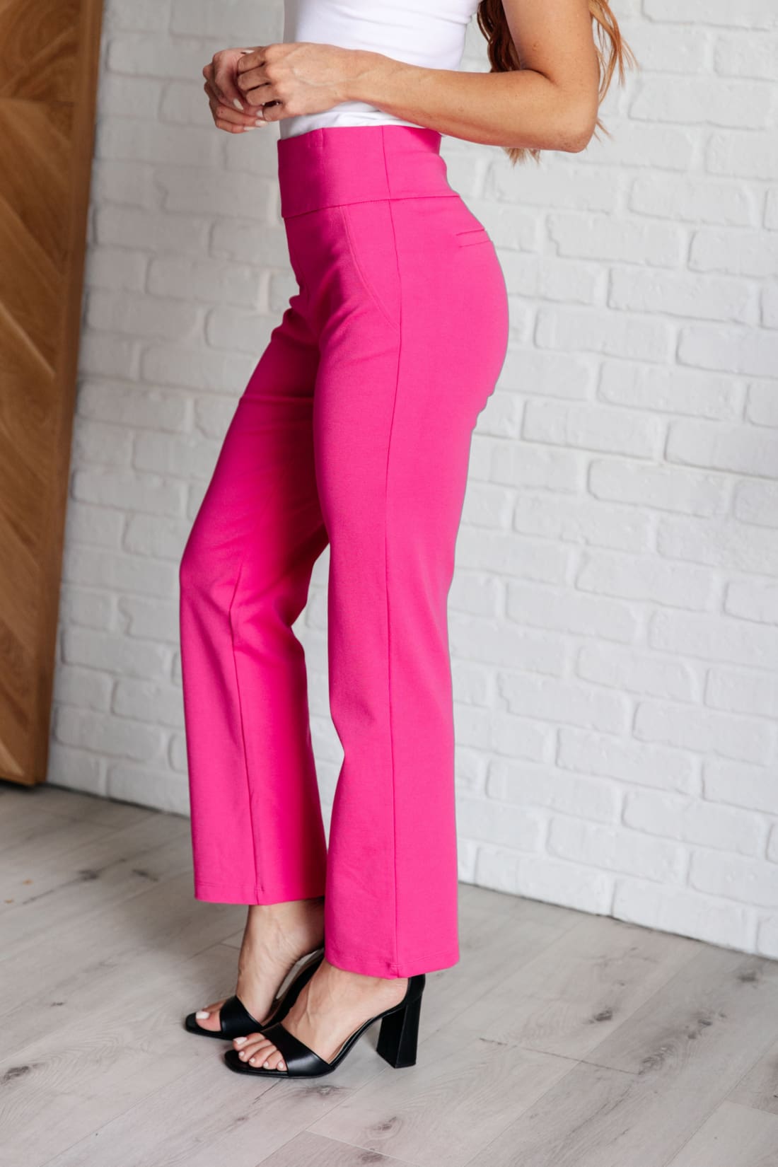 Magic Straight Pants in Hot Pink | pants