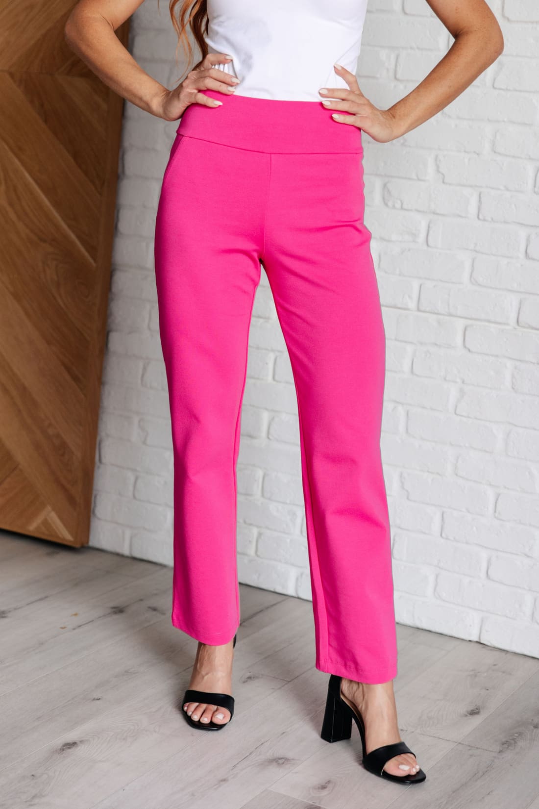 Magic Straight Pants in Hot Pink | pants