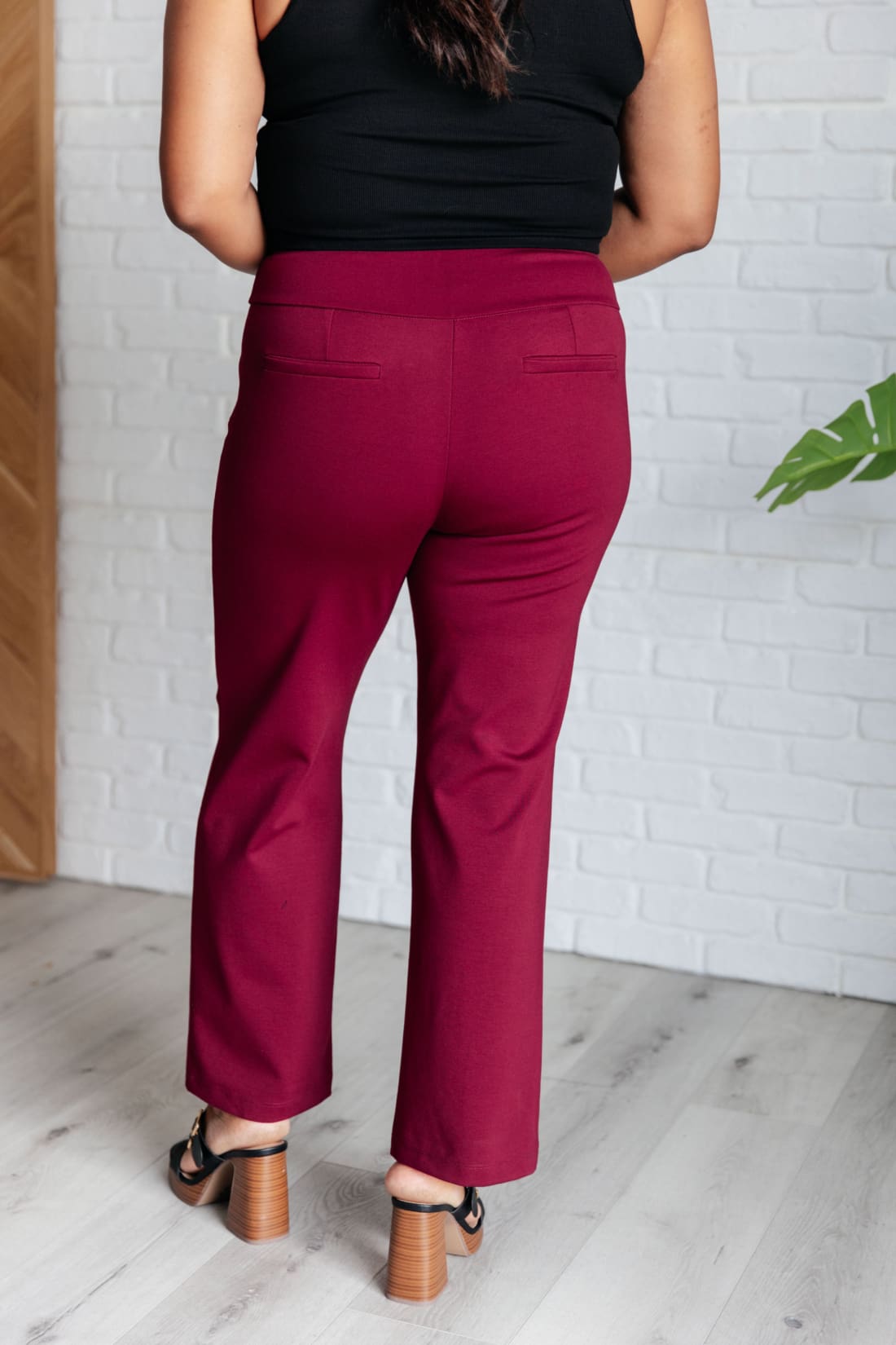 Magic Straight Pants in Wine | pants