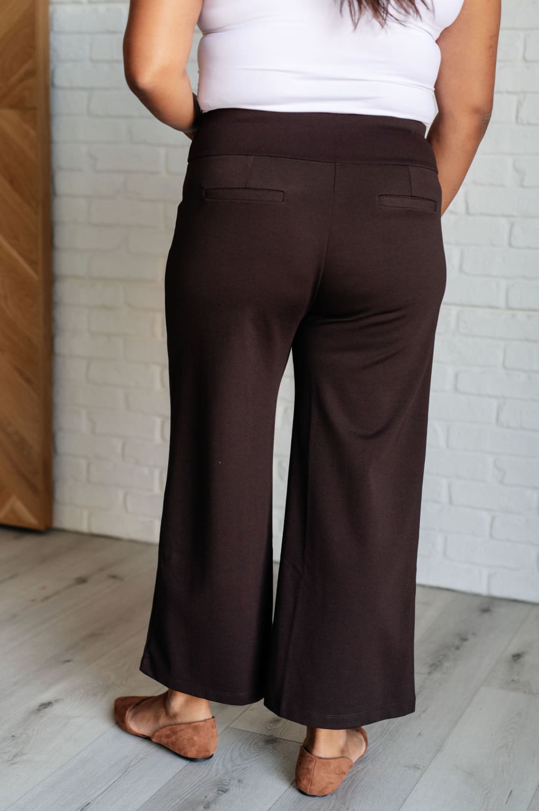 Magic Wide Leg Crop Pants in Chocolate | Pants