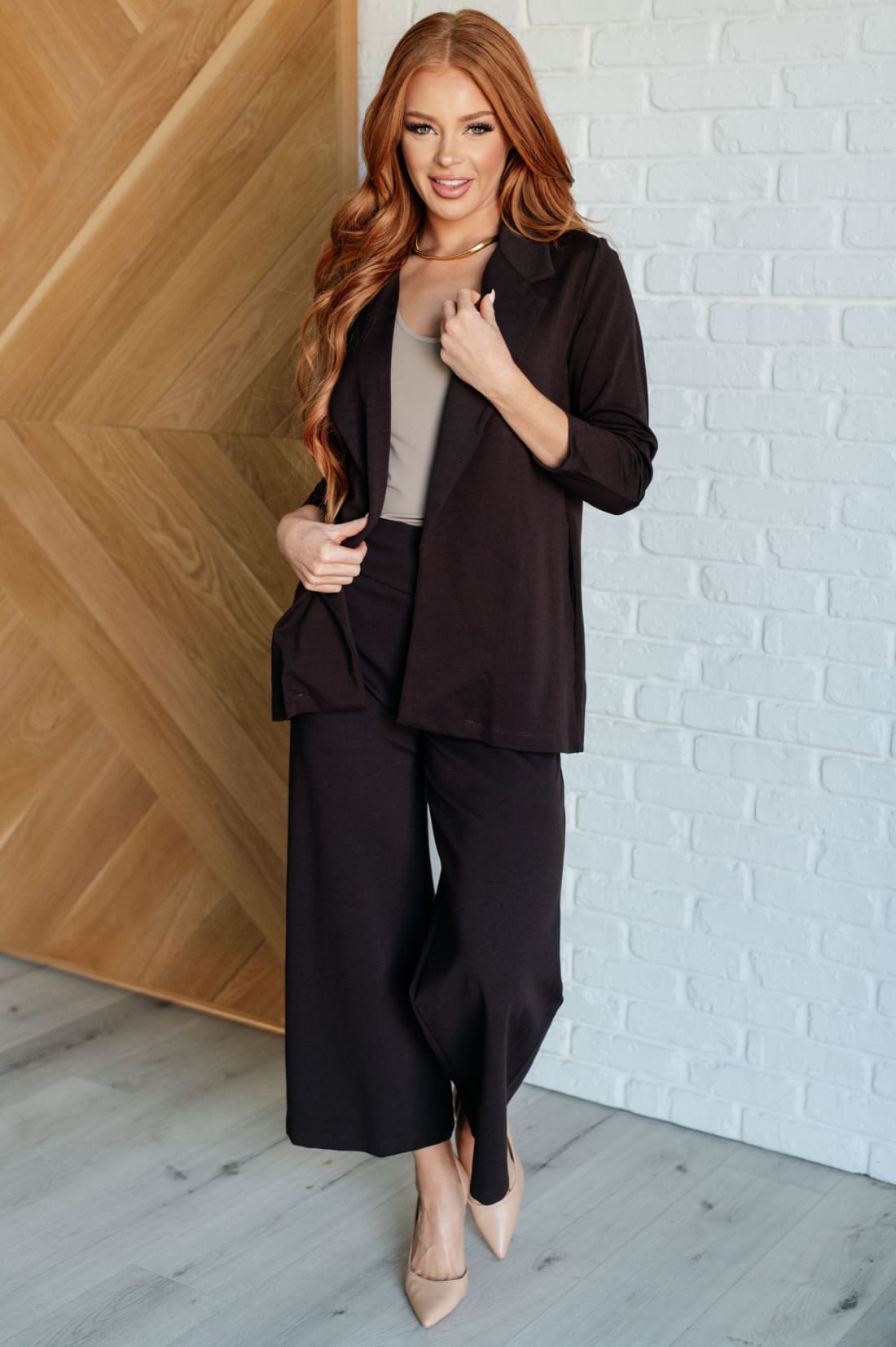 Magic Wide Leg Crop Pants in Chocolate | Pants