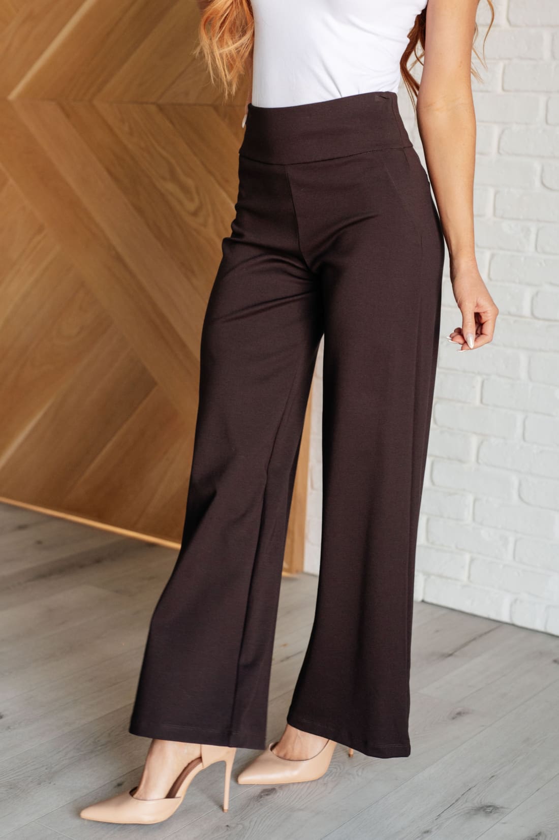 Magic Wide Leg Pants in Chocolate | Pants