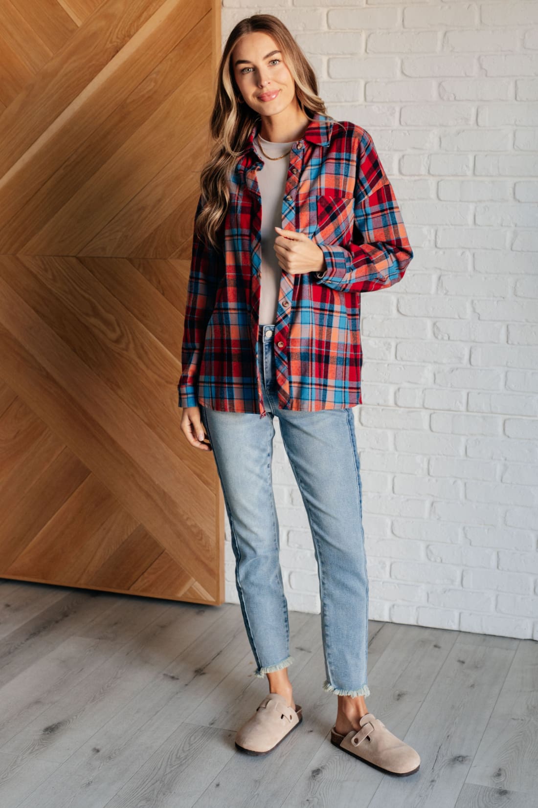 Make it Make Sense Plaid Button Up | Tops