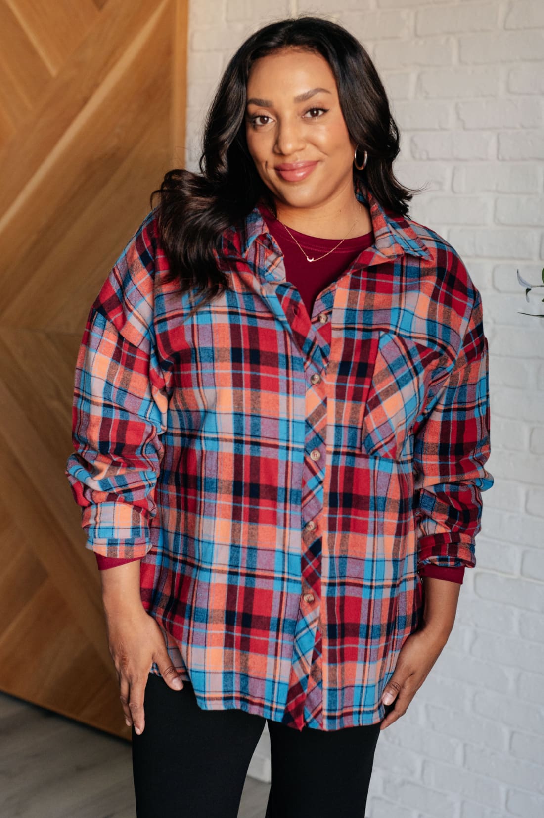 Make it Make Sense Plaid Button Up | Tops