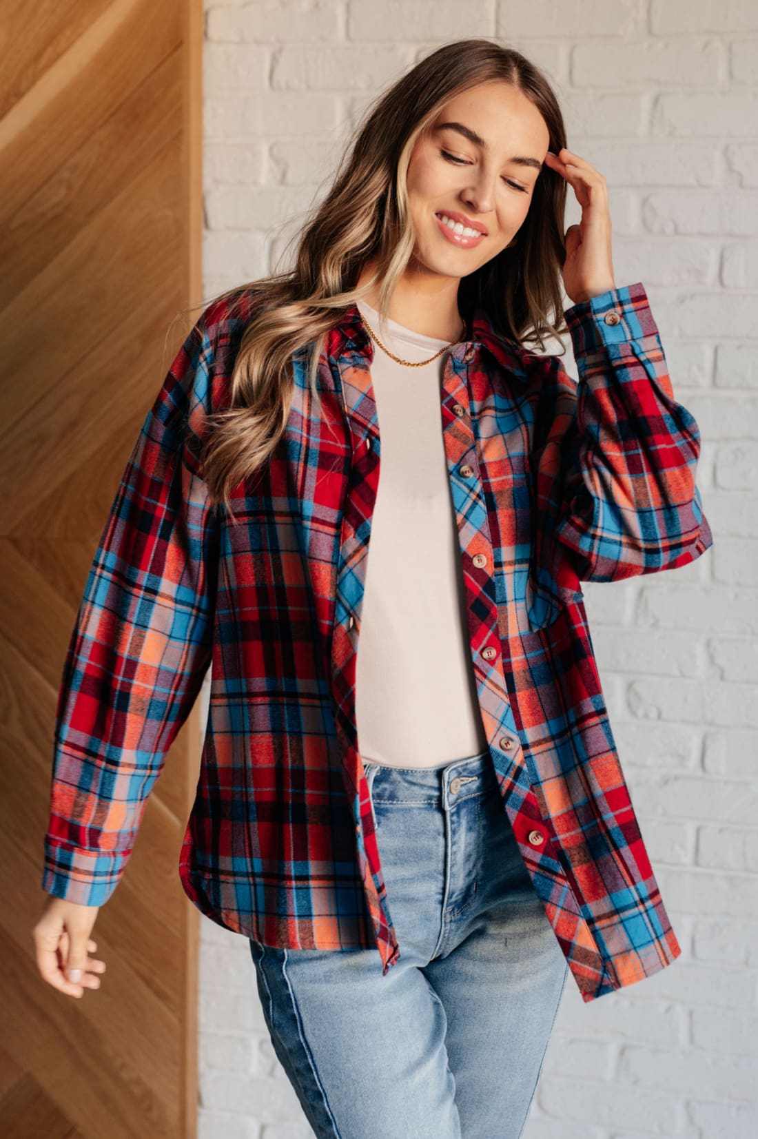 Make it Make Sense Plaid Button Up | Tops