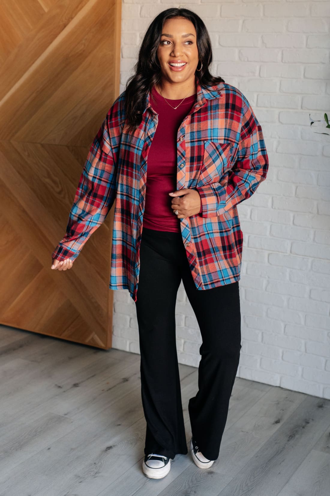 Make it Make Sense Plaid Button Up | Tops