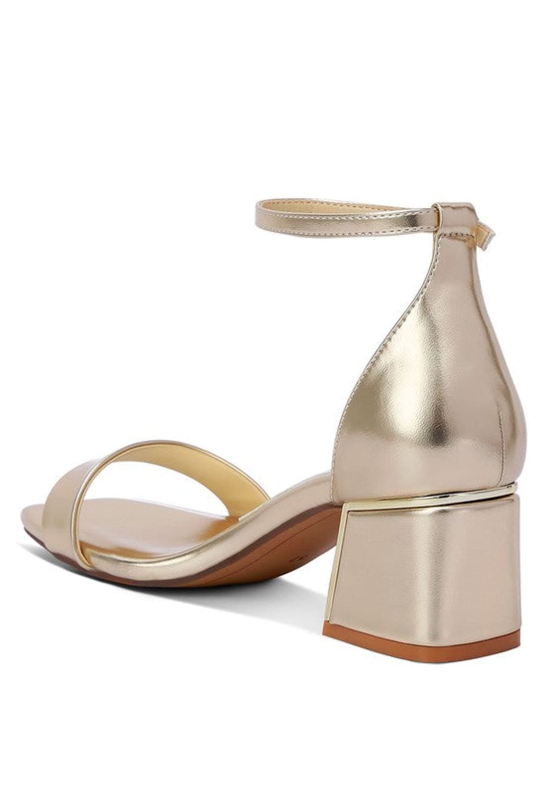 Makena Metallic Block Heel Sandals