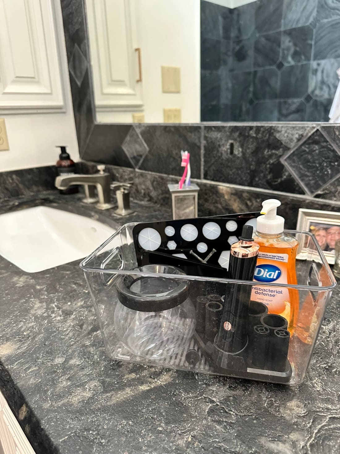 Makeup Brush Cleaning Setup
