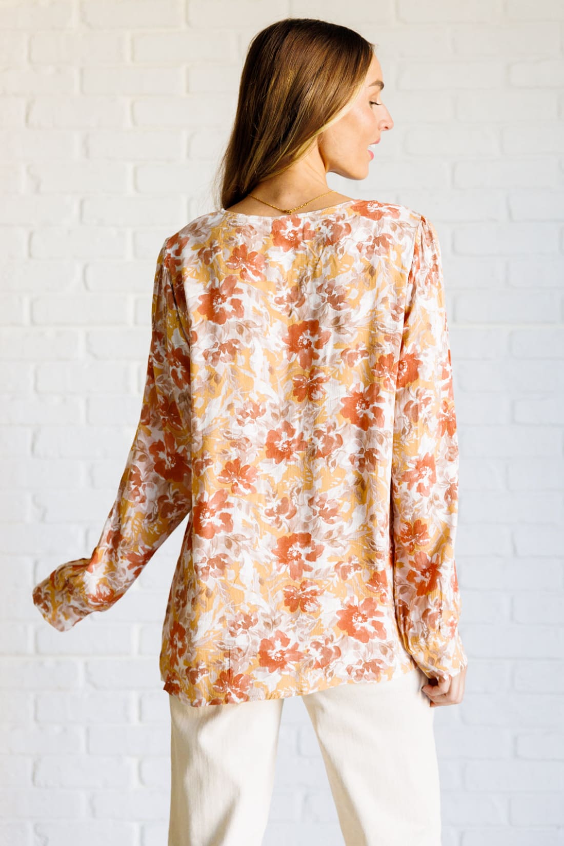 Marigold Dreams Floral Blouse | Blouses & Shirts