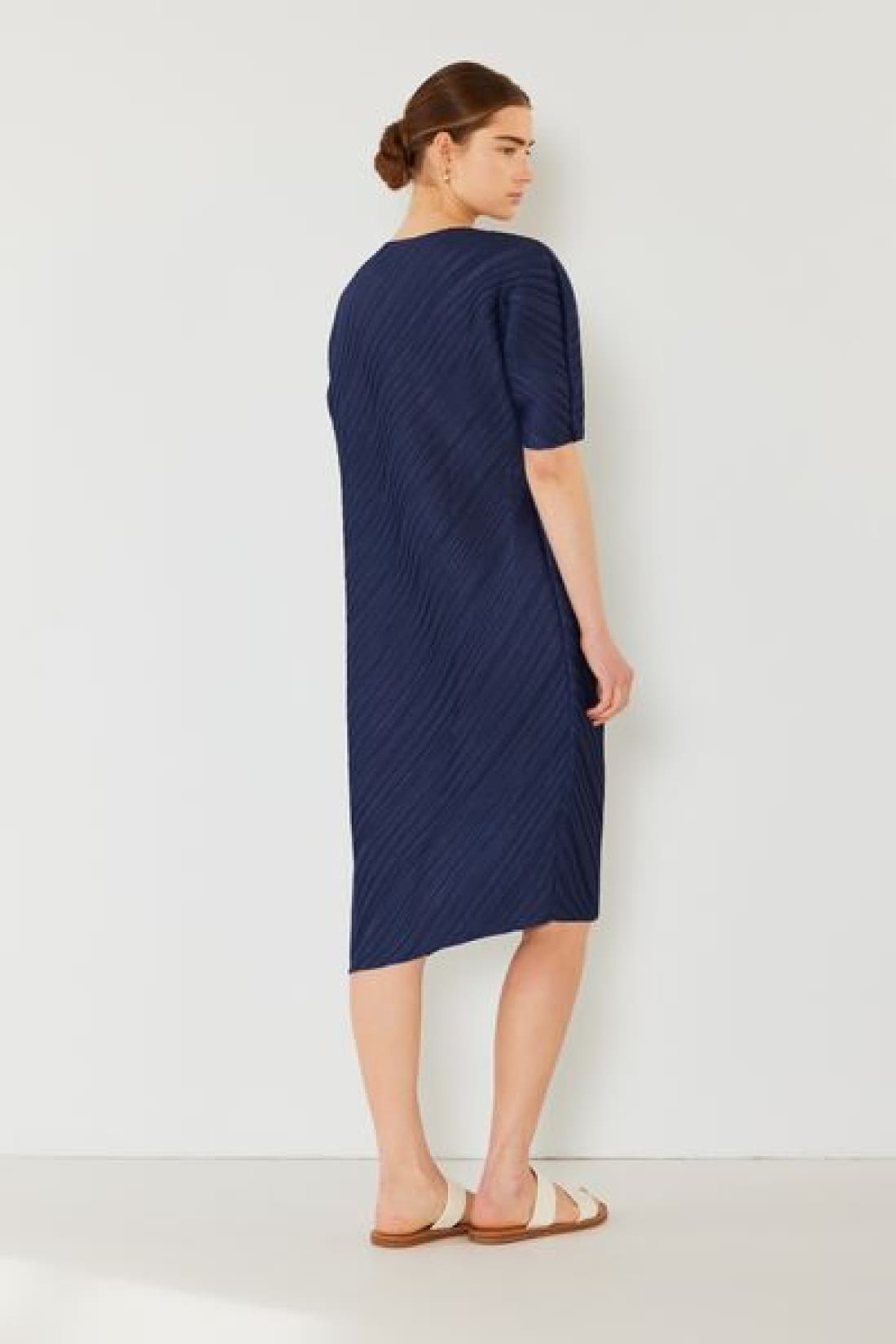 Marina West Swim Pleated Dolman Sleeve Dress | Midi Dresses