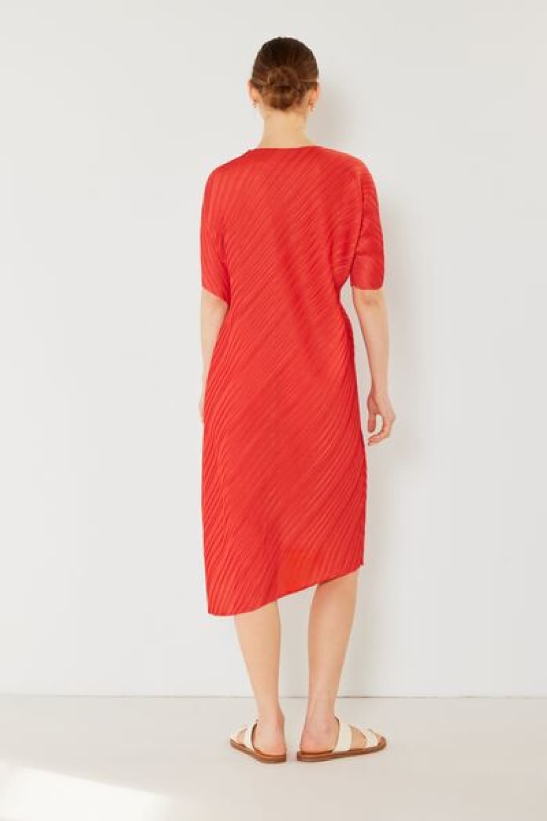 Marina West Swim Pleated Dolman Sleeve Dress | Midi Dresses