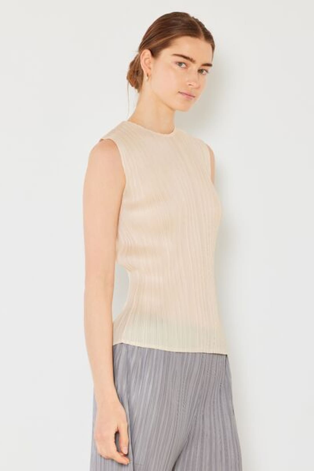 Marina West Swim Pleated Sleeveless Crewneck Tank | Tank Tops